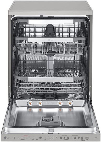 LG Freistehender Geschirrspüler mit Wi-Fi für 14 Gedecke B60xH85cm Inox