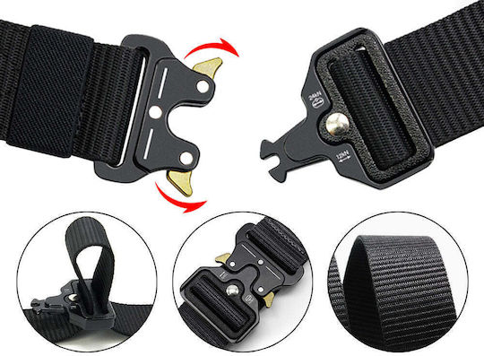 Verk Group Elastic Centură Militară Tactical Black 40mm