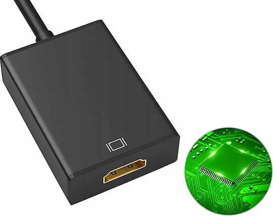Μετατροπέας HDMI male σε HDMI female 1τμχ CO2-0113