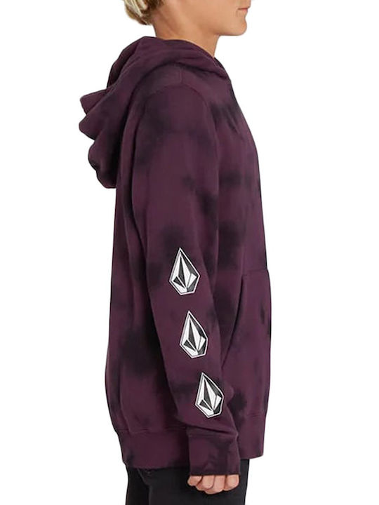 Volcom Kids Sweatshirt with Hood and Pocket Purple