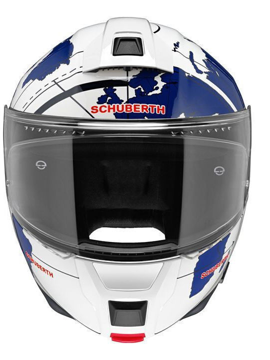 Schuberth C5 Globe Blue Κράνος Μηχανής Flip-Up ECE 22.06 1640gr με Sunvisor