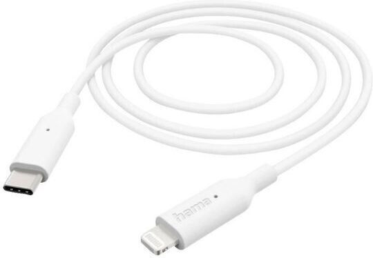 HAMA USB-C to Lightning Cable 10W Λευκό 1m (00201598)