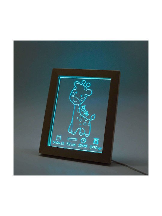 World of Wood Lustră Decorativă cu Iluminare RGB LED Transparent