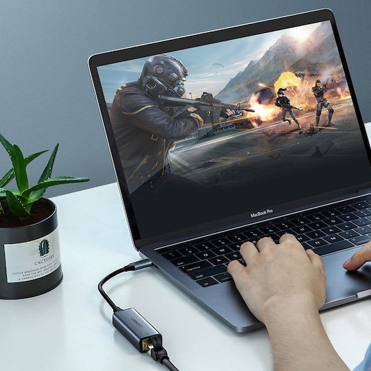 Ugreen CM199 USB-C Netzwerkadapter mit Verkabelter Verbindung Gigabit Ethernet