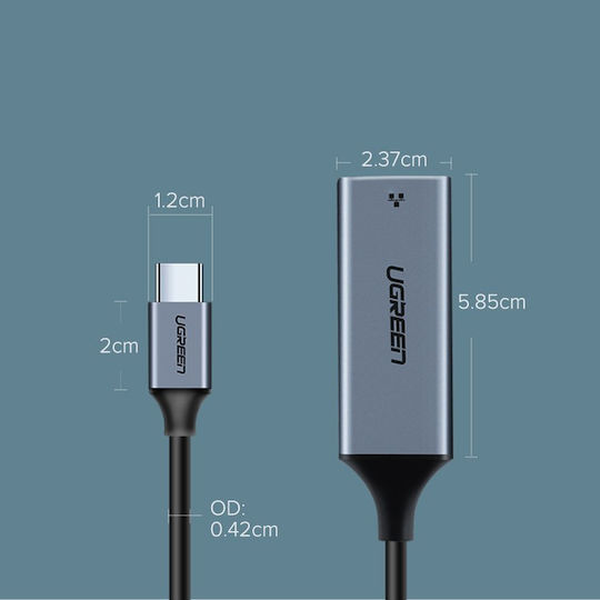 Ugreen CM199 USB-C Netzwerkadapter mit Verkabelter Verbindung Gigabit Ethernet