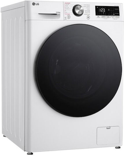 LG Πλυντήριο-Στεγνωτήριο Ρούχων 10kg/6kg Ατμού 1400 Στροφές με Wi-Fi