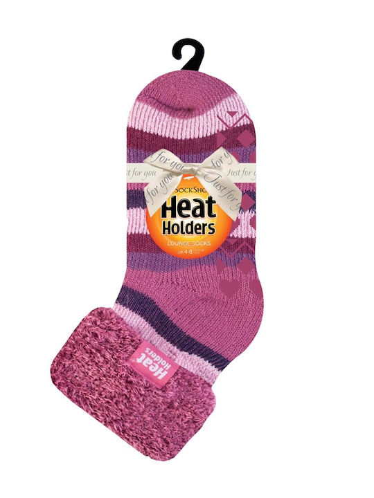Heat Holders Women's Solid Color Socks Mauve