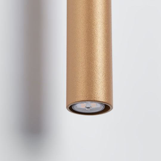 Sollux Modern Lamp Wall with Socket G9 Gold 51.5x9.5x7.5cm