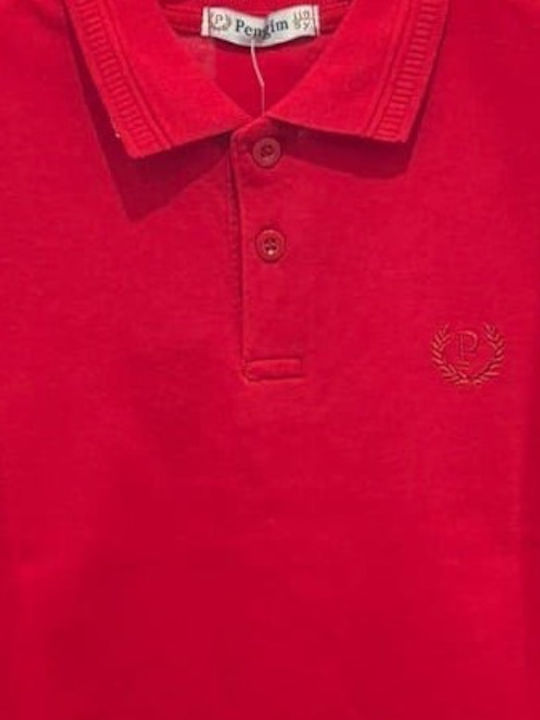 Mi&Mo Collection Παιδικό Polo Κοντομάνικο κόκκινη