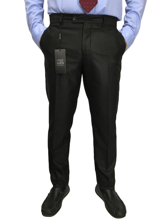 Trousers in Slim Fit Black