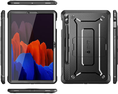 Supcase Unicorn Beetle Pro Flip Cover Σιλικόνης Μαύρο (Galaxy Tab S9 FE+)