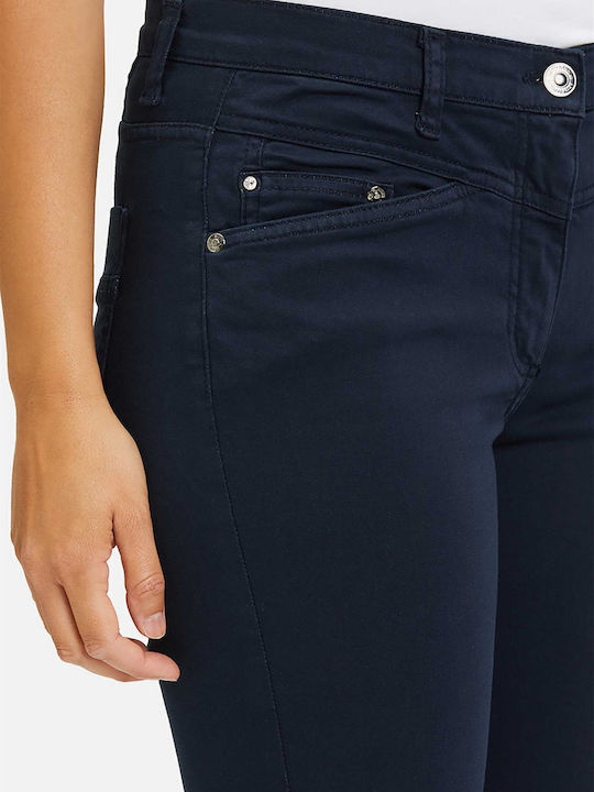 Betty Barclay Γυναικείο Υφασμάτινο Capri Παντελόνι Slim Fit Μπλε Σκούρο