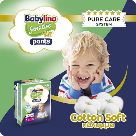 Babylino Diaper Pants Cotton Soft Pants No. 5 for 10-16kg 20pcs