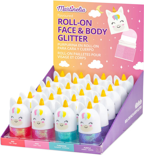 Martinelia Roll-on Face & Body Glitter 1168C Children's Makeup Purple