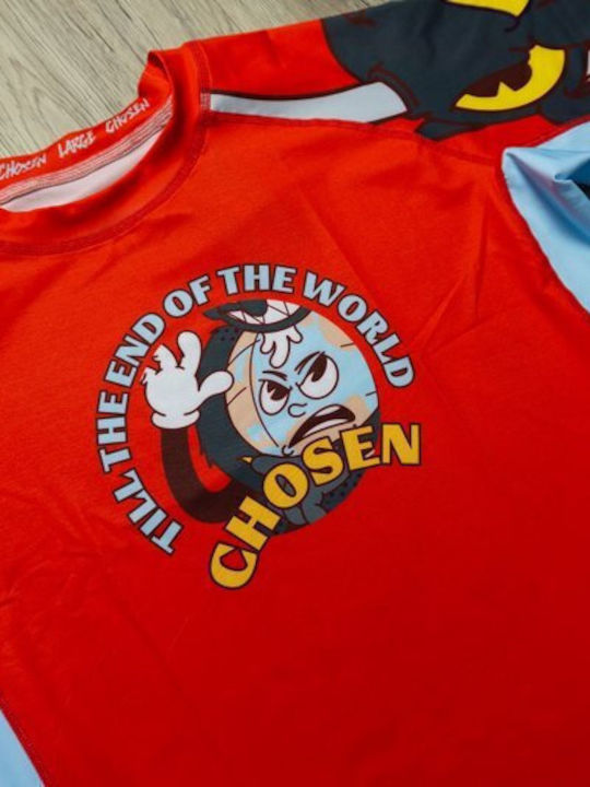 Chosen Short Sleeve Shirt CHRS123 for Jiu-Jitsu Red