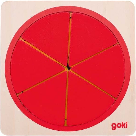 Lemnos Puzzle pentru Copii cu Îmbinări Circle 21buc Goki