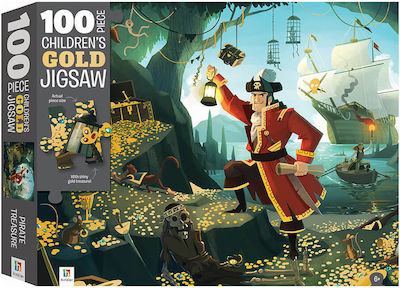 Puzzle pentru Copii Pirate Treasure pentru 6++ Ani 100buc Hinkler