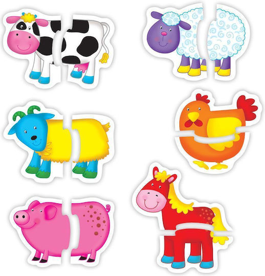 Puzzle Pentru Copii Baby Farm 2 Piese Galt Toys
