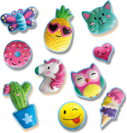 Ses Creative Παιχνίδι Κατασκευών Casting And Painting Happy Figures για Παιδιά 3+ Ετών
