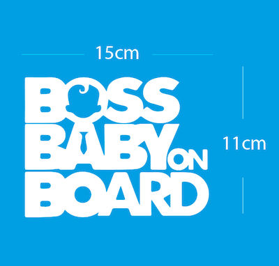 Baby on Board Car Sign Baby Boss Sticker