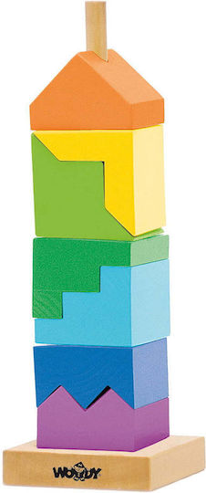 Woody Toys Bausteine Holzturm Holz