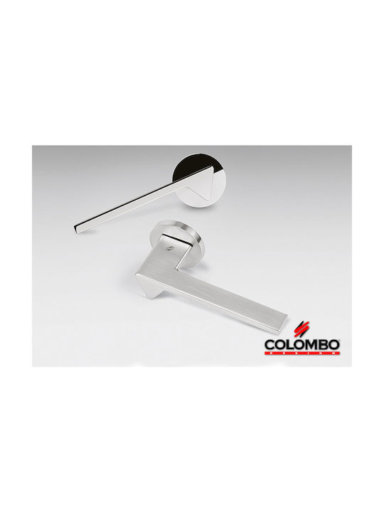 Colombo Design Lever Middle Door with Rosette MF11 R Ama Kromo