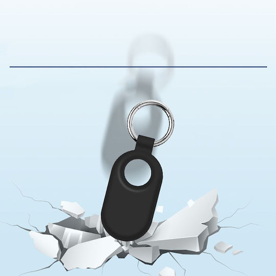 Tech-Protect Icon Θήκη Μπρελόκ Σιλικόνης για SmartTag2 σε Μαύρο χρώμα