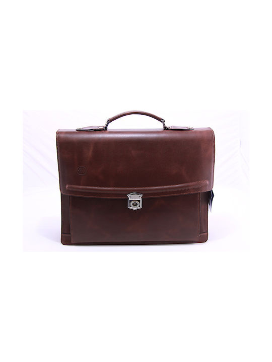 GM Leather Men's Briefcase Black