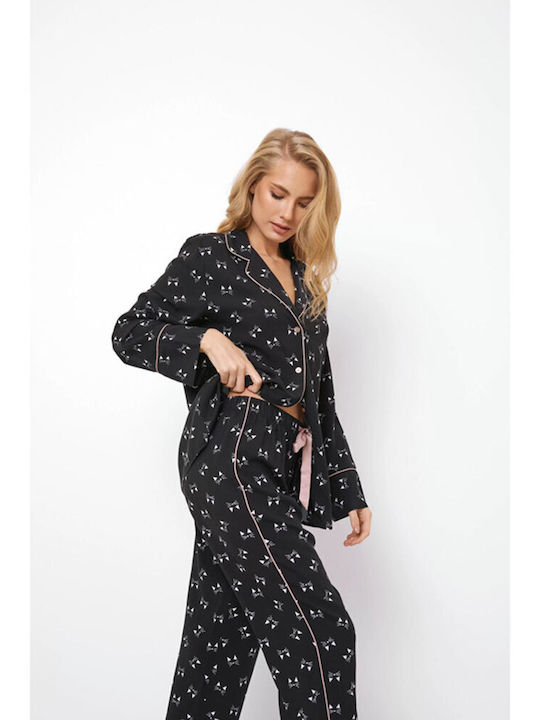 Aruelle Winter Women's Pyjama Set Black Dayla