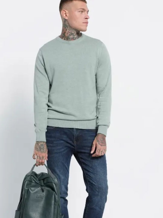 Garage Fifty5 Herren Langarm-Pullover Mint Mel