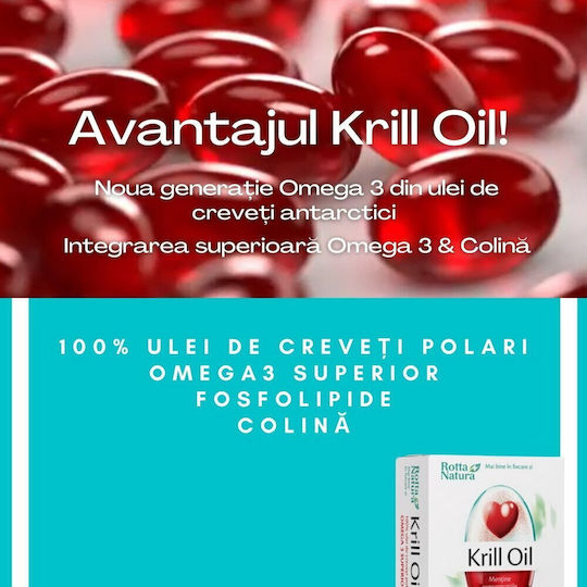 Rotta Natura Omega 3 Ulei De Krill 500mg 90 Capsule