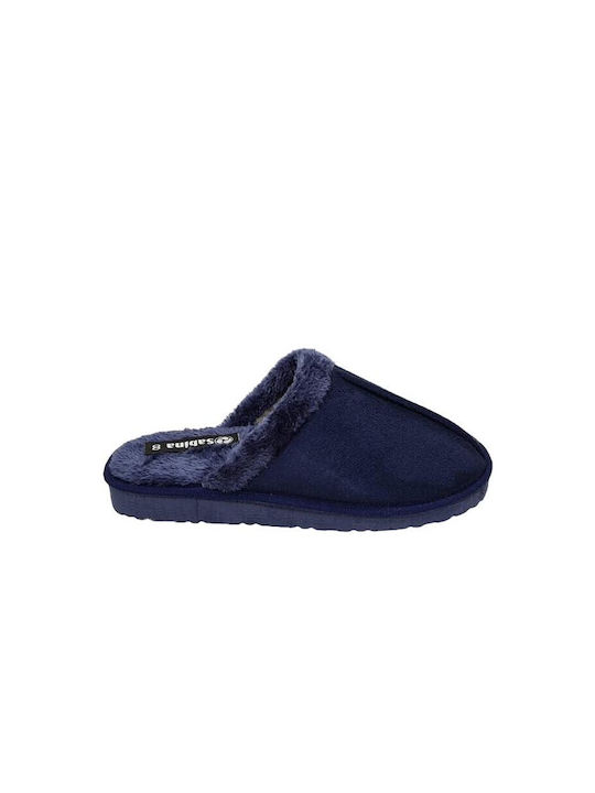 Sabina Winter Women's Slippers in Blue color