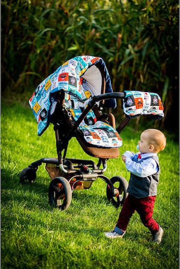 X-treme Baby Στρώμα Καροτσιού Διπλής Όψης 35x83εκ. Πολύχρωμο