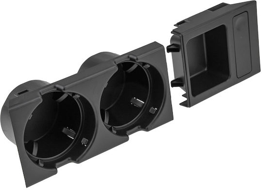 BMW Car Cup Holder 2 Positions for Console in Black Color