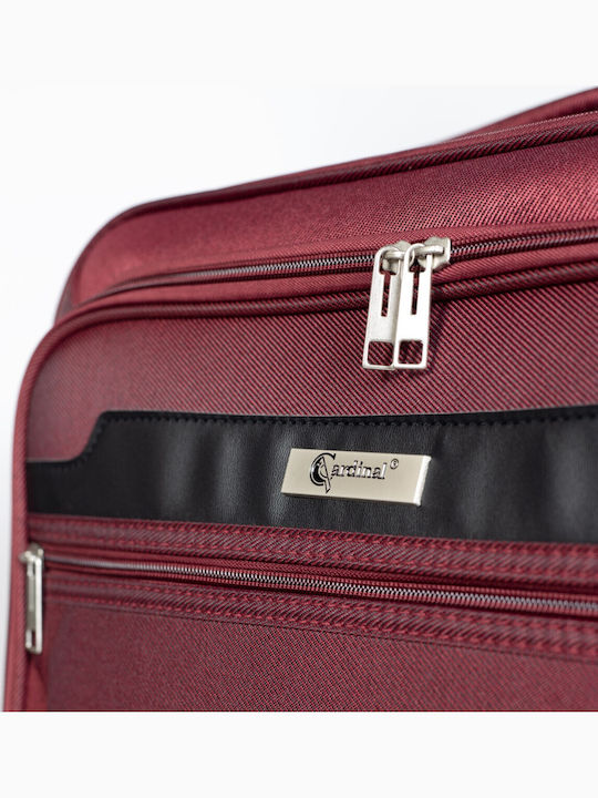 Cardinal Kabinenreisekoffer Weichschalen Rot mit 4 Räder Höhe 37cm 3300-57