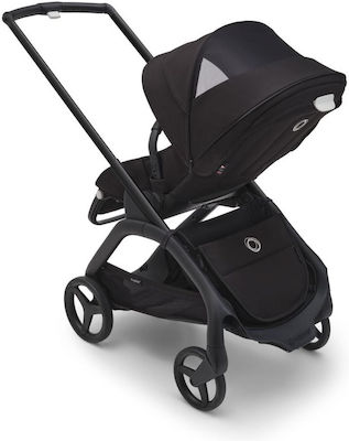 Bugaboo Complete Dragonfly Reglabil Cărucior pentru Bebeluși Potrivit pentru Nou-născut Black-Midnight Black 7.9kg