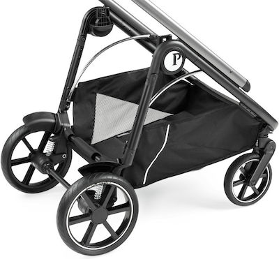 Peg Perego Veloce Adjustable Baby Stroller Suitable for Newborn Noir 10.7kg