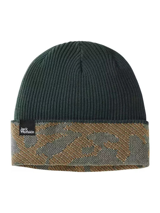 Beanie Unisex Σκούφος Πλεκτός σε Πράσινο χρώμα