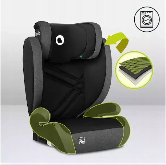 Lionelo Hugo Baby Car Seat High-back Booster i-Size with Isofix Black Gray 15-36 kg