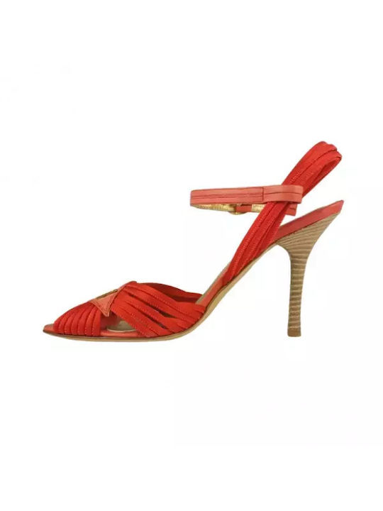 Roberto Cavalli Damen Sandalen in Rot Farbe