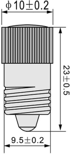 LED Ενδεικτική Λυχνία Κόκκινο 10τμχ 02.011.0266