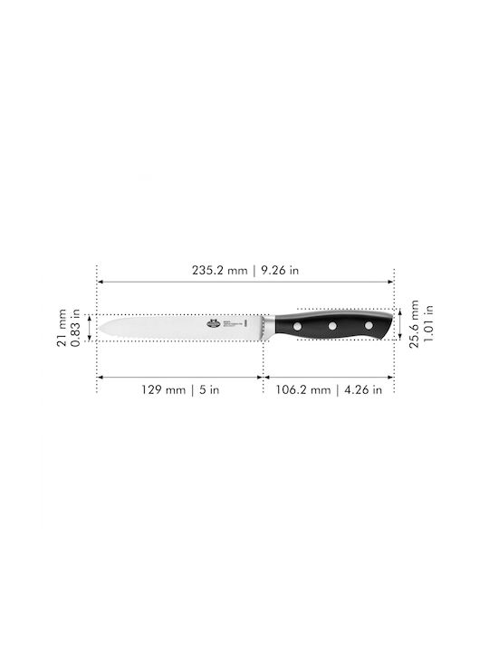 Ballarini Brenta Messer Allgemeine Verwendung aus Edelstahl 12.9cm KBR04.1006706 1Stück