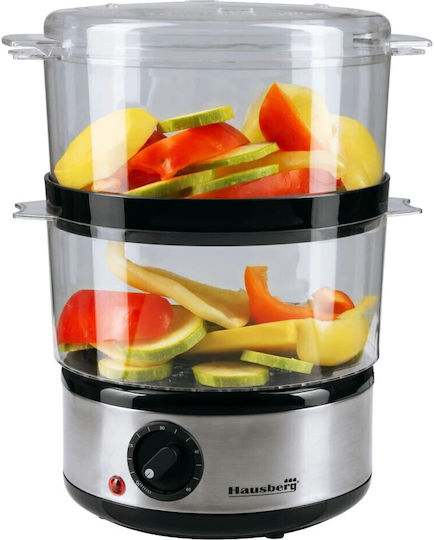Hausberg Hausberg HB-1350 Food Steamer with 2 Steaming Decks 4.8lt