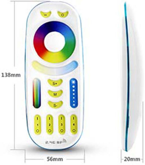 123led LED Strip RGB Light 5m Type COB with Power Supply & Remote Control