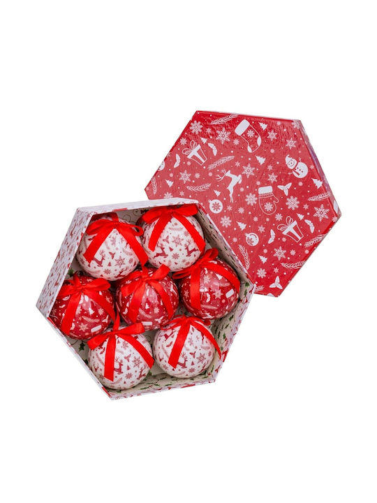 BigBuy Christmas Paper Ball Ornament White 7.5cm