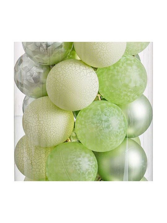 BigBuy Christmas Ball Ornament Green 5cm 40pcs