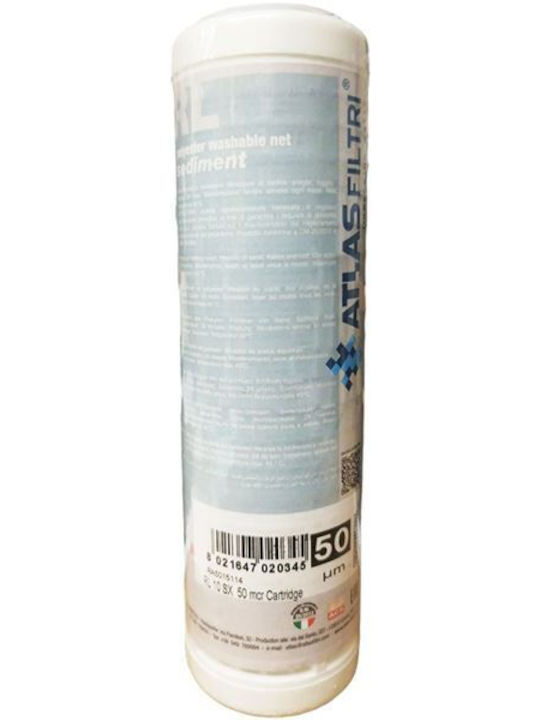 Atlas Filtri Water Filter Replacement Central Water Filtration System 10" RL 10 SX 50 μm