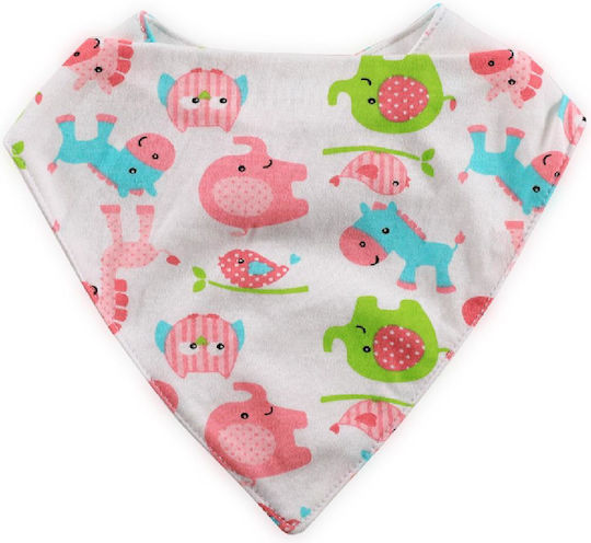 Lorelli Princess Bandana Stoff mit Bügelverschluss und Schlaufe Princess Pink