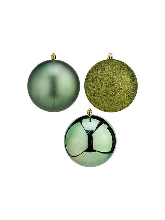 Krist+ Christmas Set Ornaments Green 16x15cm 4pcs