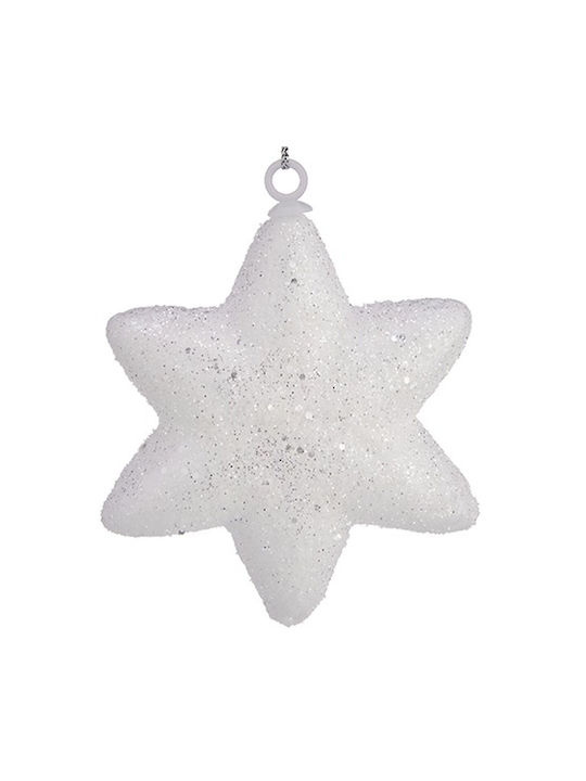 Krist+ Christmas Star Ornament White 6.5x6.5cm 24pcs